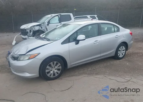 2012 Honda Civic Lx из США, поврежденный, VIN 19XFB2F5XCE375473